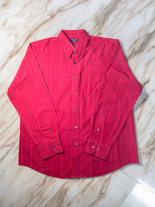 【DOCKERS】快適コットン 長袖チェックシャツ 洗練された大人の休日スタイル