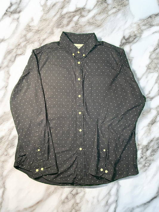 【Goodfellow & Co】コットン 上品ドット柄 カジュアルシャツ