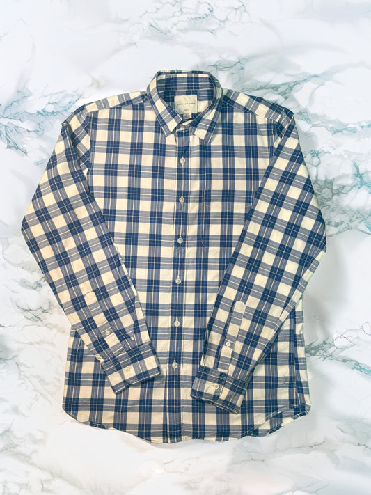 【american eagle】プレミアムコットン 万能チェック長袖シャツ