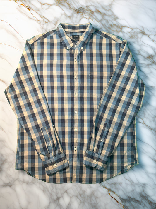 【J.CREW】肌触り抜群 チェック柄シャツ 上品カジュアル