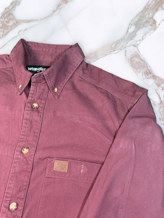 【Wranger RIGGS WORKWEAR】極上の着心地を追求した上質コットン長袖シャツ